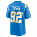 Kooe LA.Chargers #92 Justin Eboigbe Powder Blue Team Game Jersey