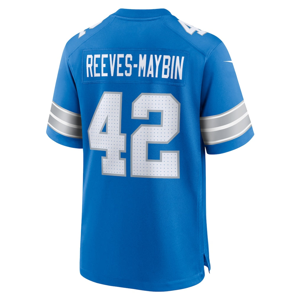Kooe D.Lions #42 Jalen Reeves-Maybin Blue Team Game Jersey