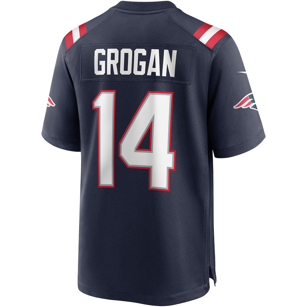 Kooe NE.Patriots #14 Steve Grogan Navy Game Retired Player Jersey