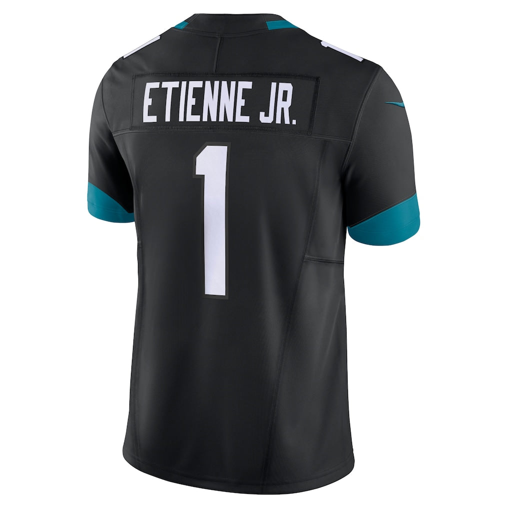 Kooe J.Jaguars #1 Travis Etienne Jr Black Vapor F.U.S.E. Limited Jersey