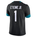 Kooe J.Jaguars #1 Travis Etienne Jr Black Vapor F.U.S.E. Limited Jersey