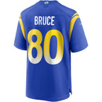 Kooe LA.Rams #80 Isaac Bruce Royal Game Retired Player Jersey