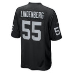 Kooe LV.Raiders #55 Cody Lindenberg Black Team Game Jersey
