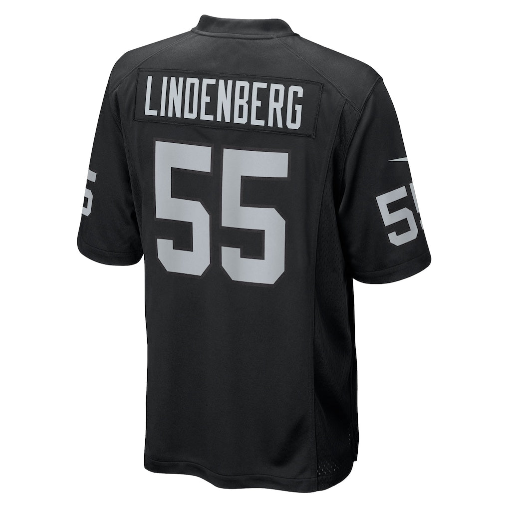 Kooe LV.Raiders #55 Cody Lindenberg Black Team Game Jersey