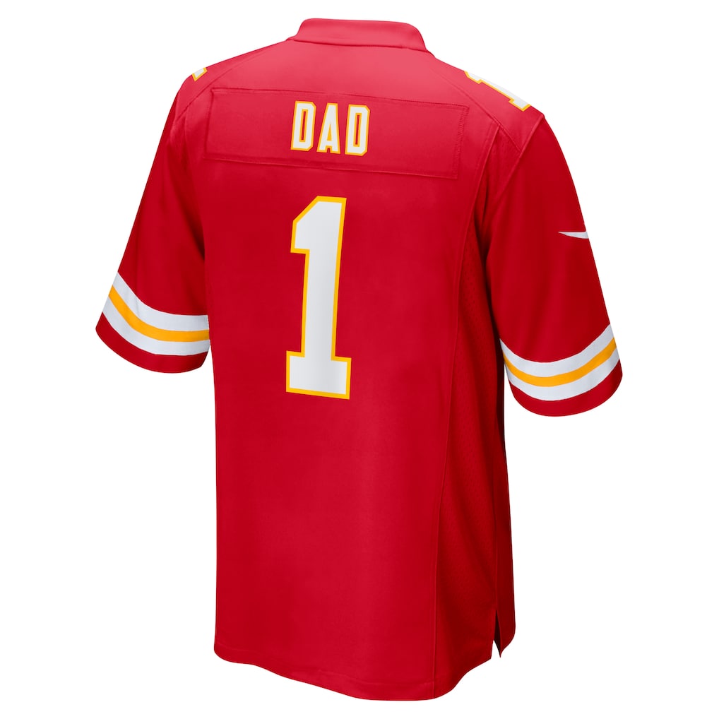Kooe KC.Chiefs #1 Dad Red Game Jersey