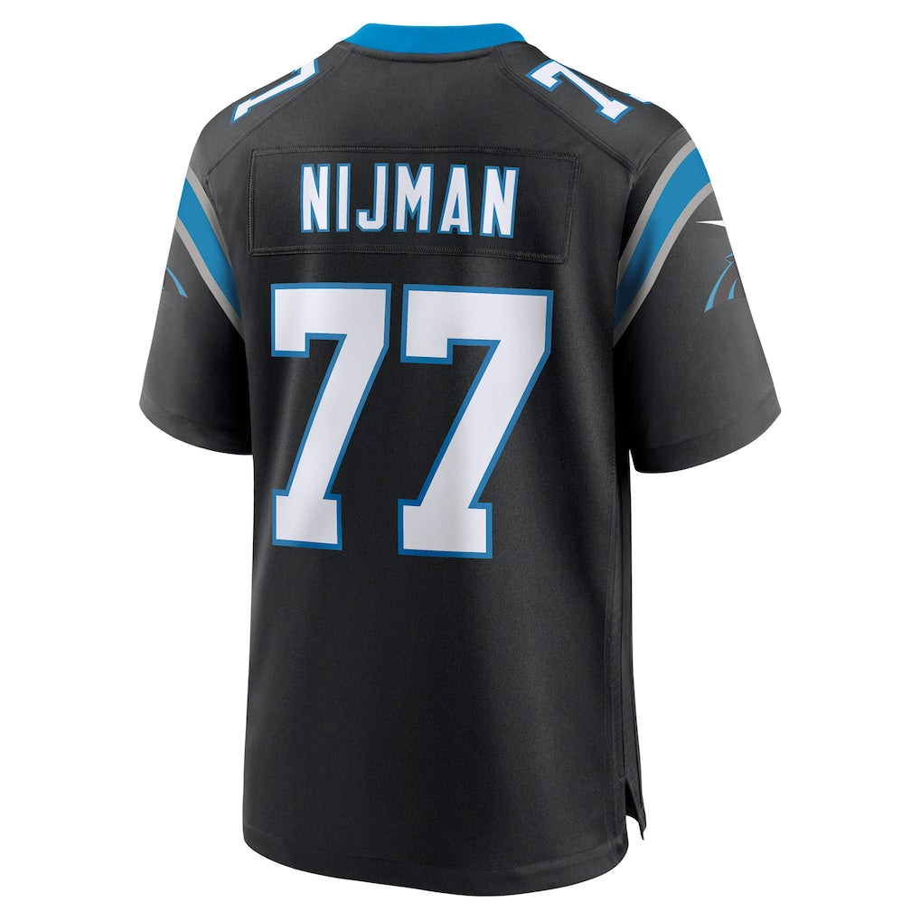 Kooe C.Panthers #77 Yosh Nijman Black Game Jersey