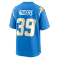 Kooe LA.Chargers #39 Eric Rogers Powder Blue Team Game Jersey