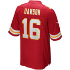 Kooe KC.Chiefs #16 Len Dawson Red Game Retired Player Jersey