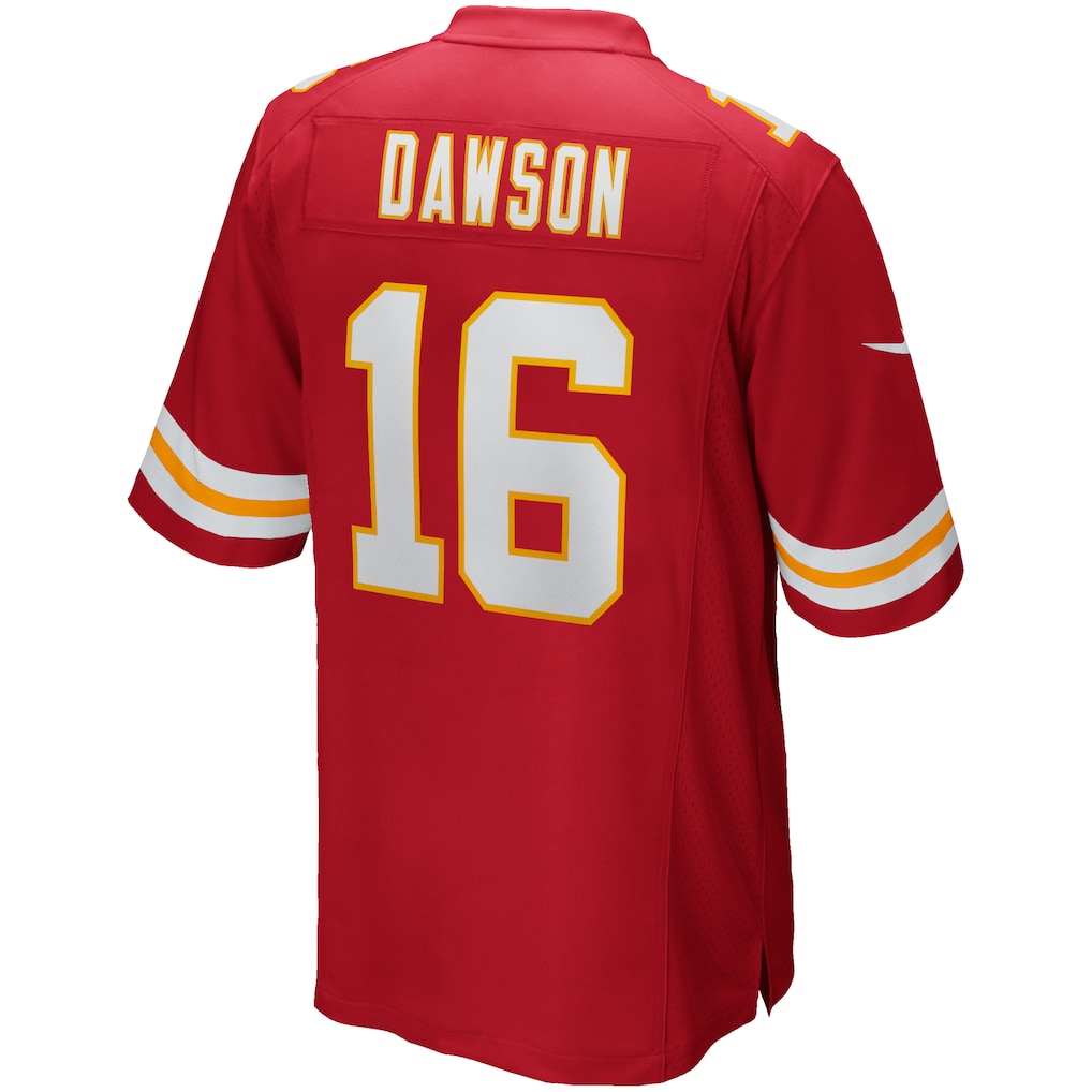Kooe KC.Chiefs #16 Len Dawson Red Game Retired Player Jersey