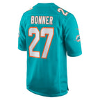 Kooe M.Dolphins #27 Ethan Bonner Aqua Game Jersey