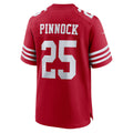 Kooe SF.49ers #25 Jason Pinnock Scarlet Team Game Jersey