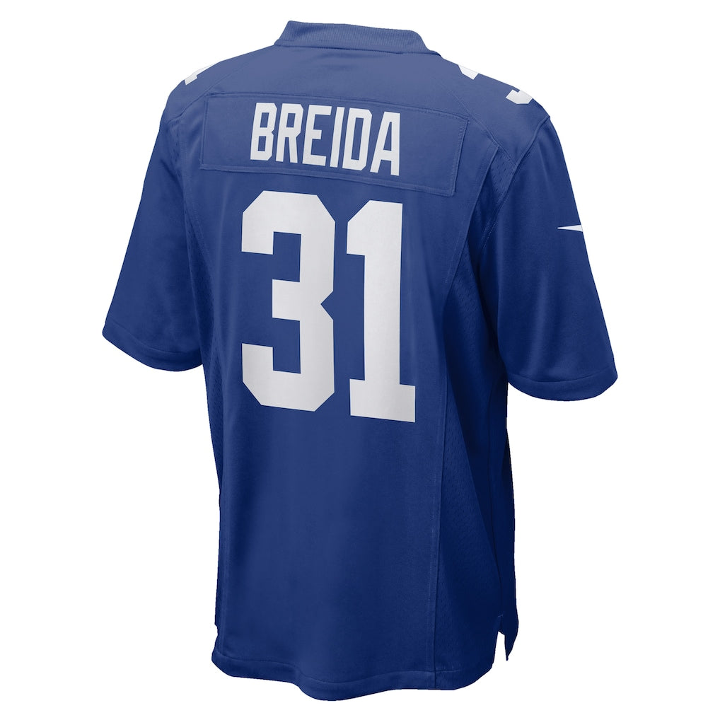 Kooe NY.Giants #31 Matt Breida Royal Game Jersey