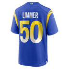 Kooe LA.Rams #50 Beaux Limmer Royal Team Game Jersey
