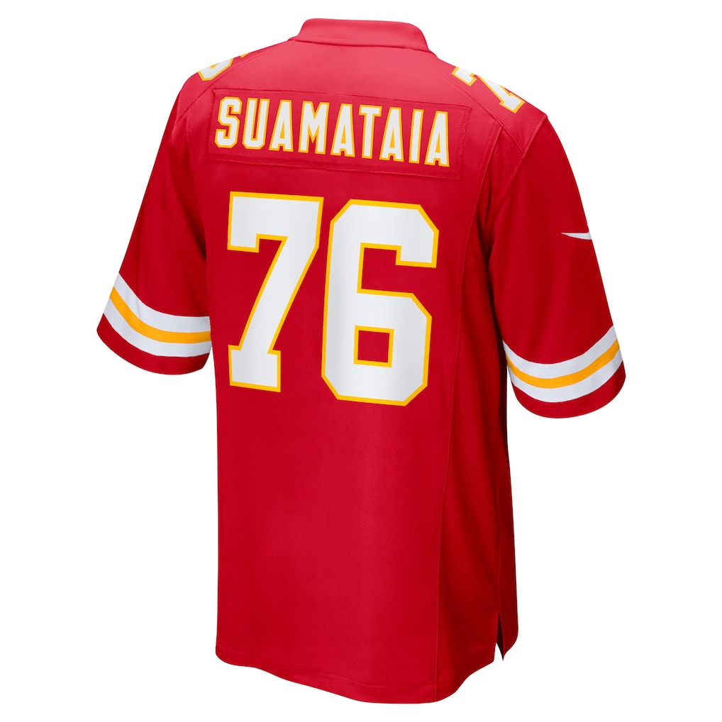 Kooe KC.Chiefs #76 Kingsley Suamataia Red Game Jersey