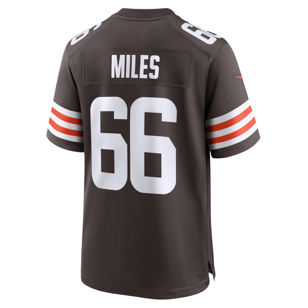 Kooe C.Browns #66 Joshua Miles Brown Team Game Jersey
