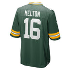 Kooe GB.Packers #16 Bo Melton Green Team Game Jersey