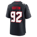 Kooe H.Texans #92 Dylan Horton Navy Team Game Jersey