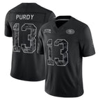 Kooe SF.49ers #13 Brock Purdy Player Black Limited 2026 Salute to Service Home Game Stitched Jerseys