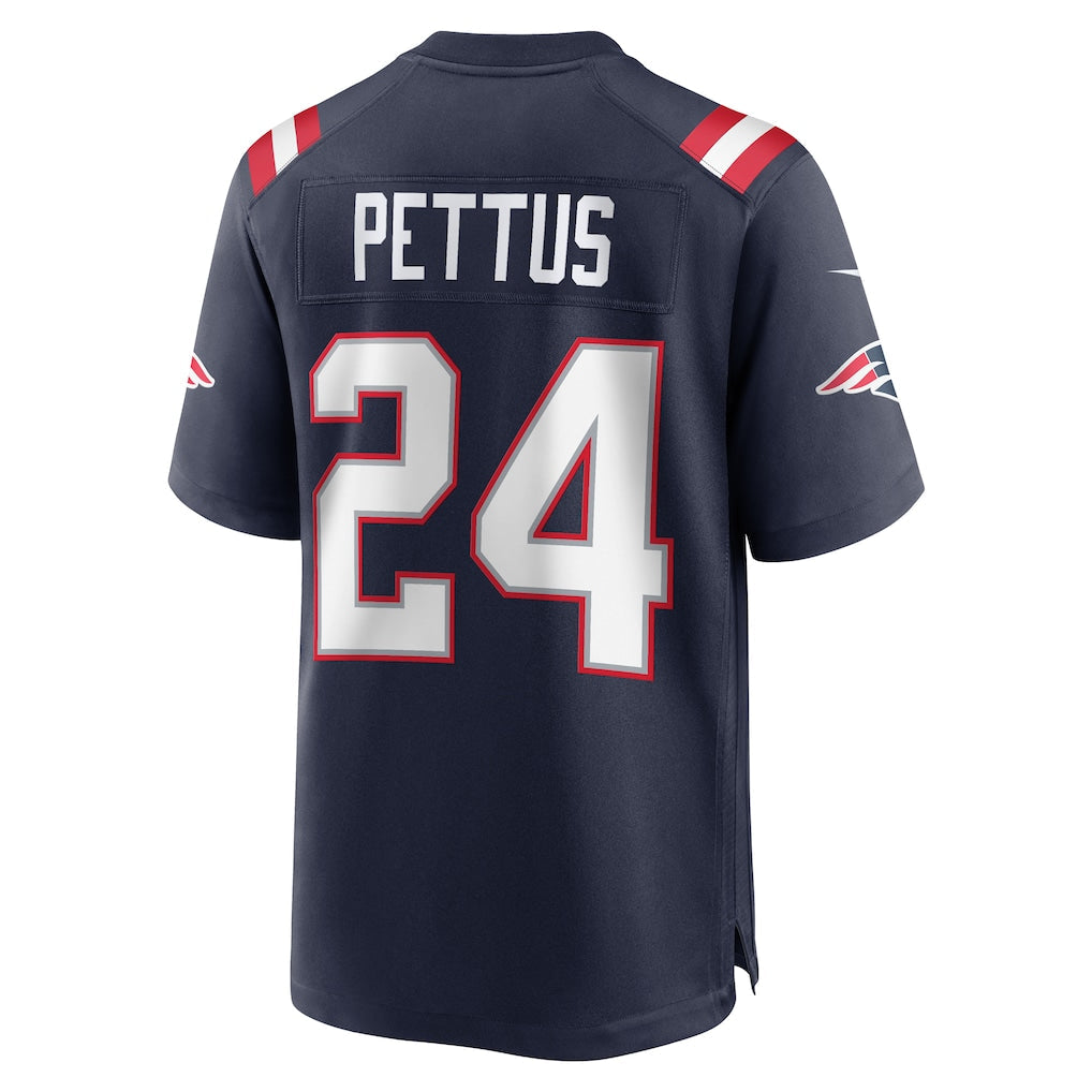 Kooe NE.Patriots #24 Dell Pettus Navy Game Retired Player Jersey