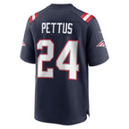 Kooe NE.Patriots #24 Dell Pettus Navy Game Retired Player Jersey