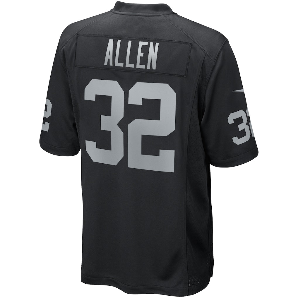 Kooe LV.Raiders #32 Marcus Allen Black Game Retired Player Jersey