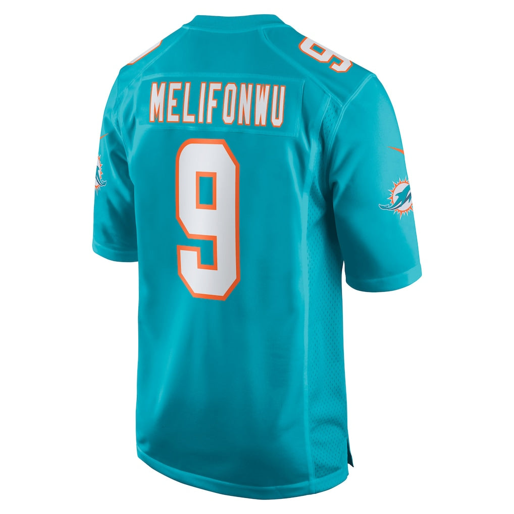 Kooe M.Dolphins #9 Ifeatu Melifonwu Aqua Team Game Jersey