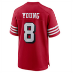 Kooe #8 Steve Young Player SF.49ers Scarlet Alternate Game Stitched Jersey