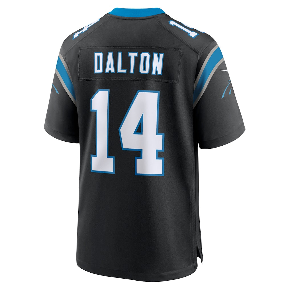 Kooe C.Panthers #14 Andy Dalton Black Team Game Jersey