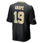 Kooe NO.Saints #19 Blake Grupe Black Team Game Jersey
