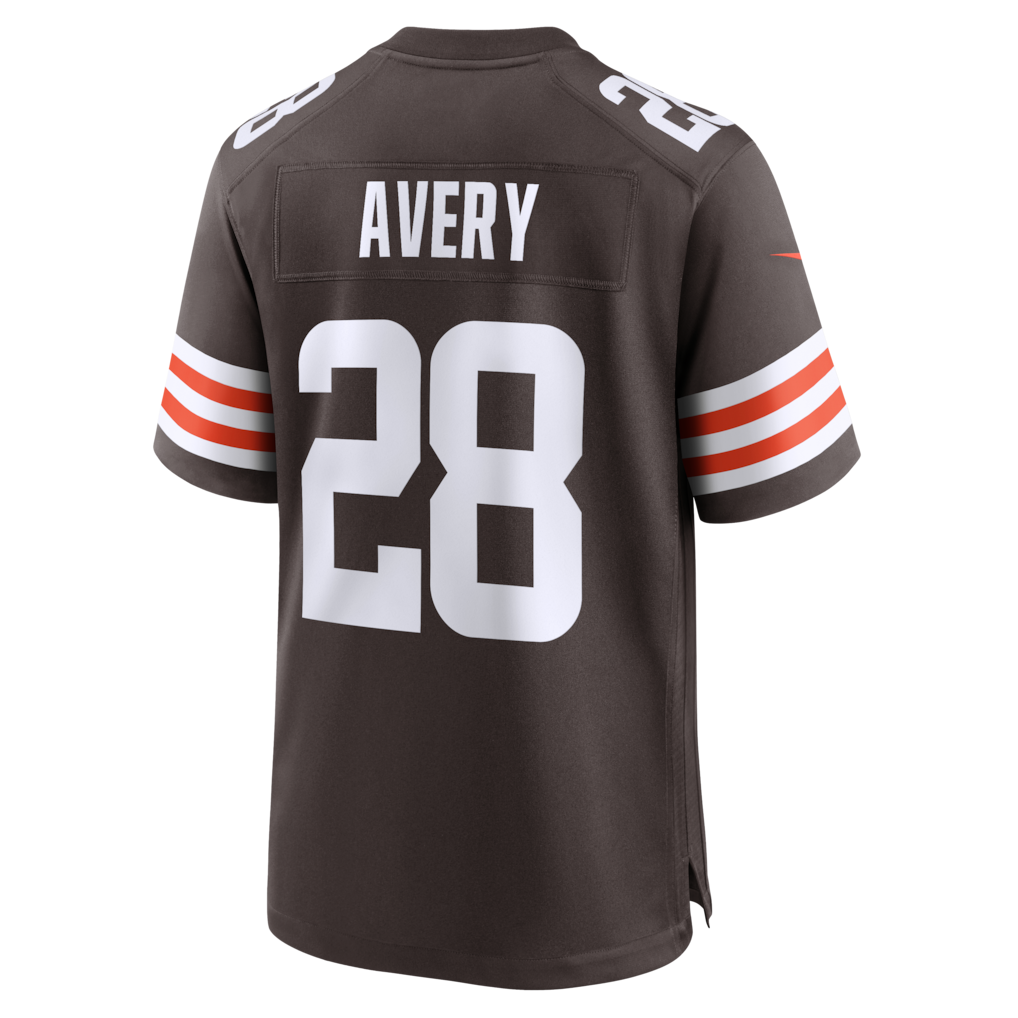 Kooe C.Browns #28 Tre Avery Brown Team Game Jersey