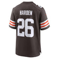 Kooe C.Browns #26 Myles Harden Brown Team Game Jersey