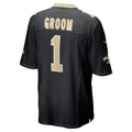 Kooe NO.Saints #1 Groom Black Game Jersey