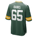 Kooe GB.Packers #65 Aaron Banks Green Team Game Jersey