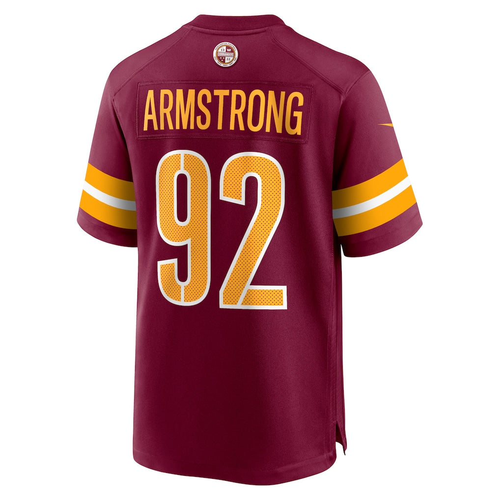 Kooe W.Commanders #92 Dorance Armstrong Burgundy Game Jersey