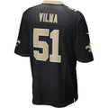 Kooe NO.Saints #51 Jonathan Vilma Black Game Retired Player Jersey