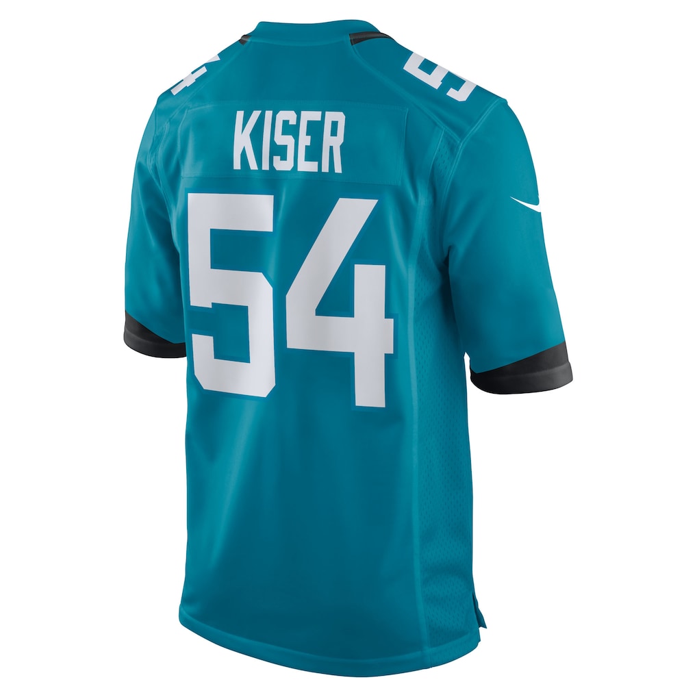 Kooe J.Jaguars #54 Jack Kiser Teal Team Game Jersey
