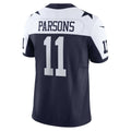Kooe D.Cowboys #11 Micah Parsons Navy Vapor F.U.S.E. Elite Jersey