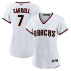 Kooe A.Diamondbacks #7 Corbin Carroll Player White Home Replica Personalized Stitched Jerseys