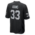 Kooe LV.Raiders #33 Jamal Adams Black Team Game Jersey