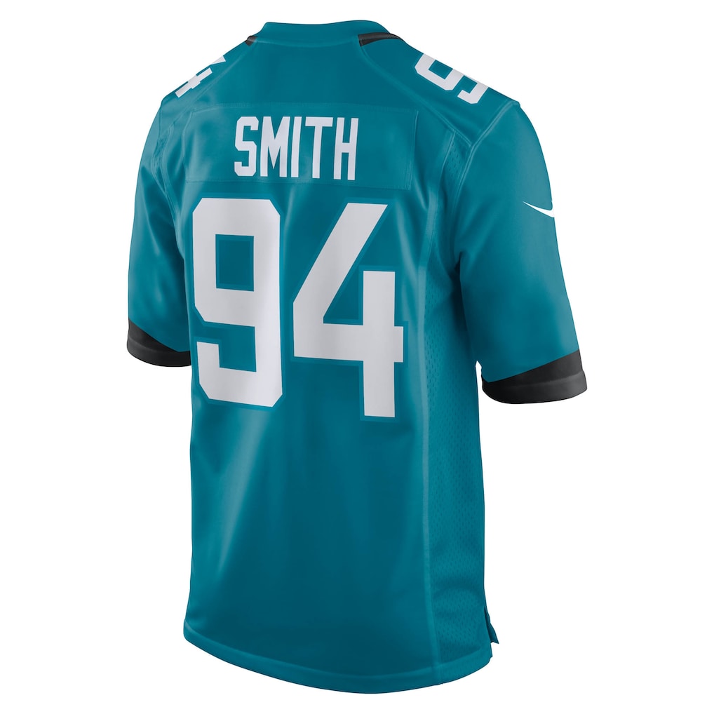 Kooe J.Jaguars #94 Maason Smith Teal Team Game Jersey