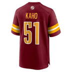 Kooe W.Commanders #51 Ale Kaho Burgundy Team Game Jersey