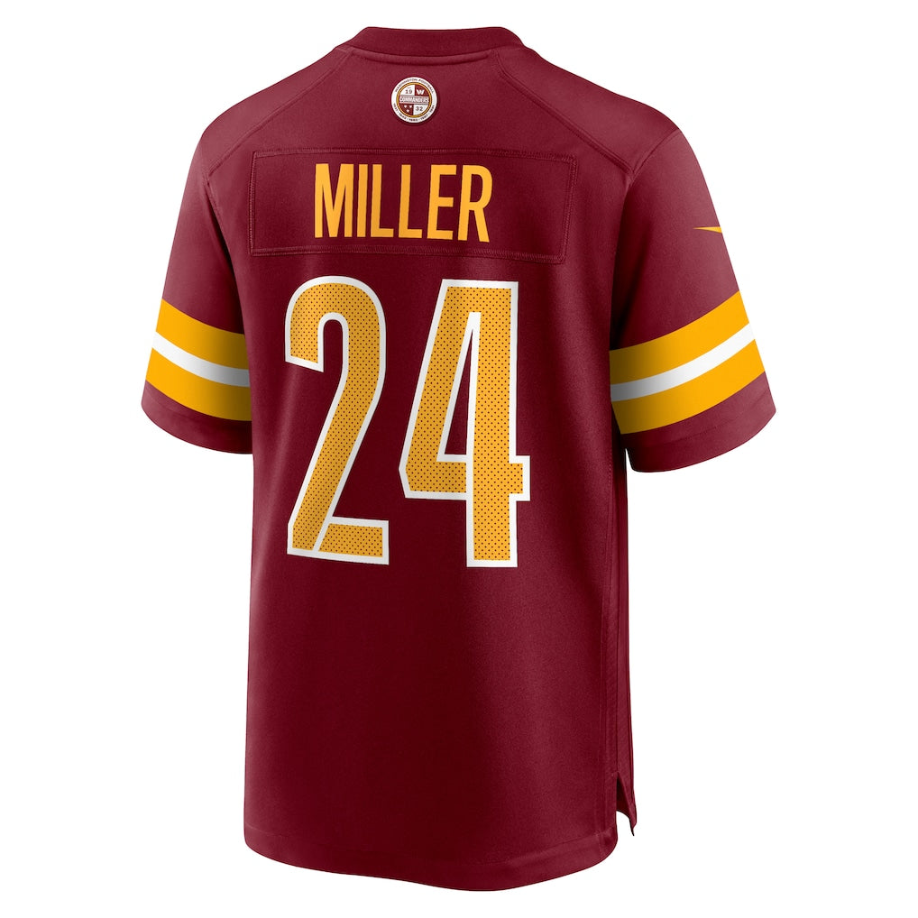 Kooe W.Commanders #24 Von Miller Burgundy Team Game Jersey