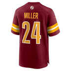Kooe W.Commanders #24 Von Miller Burgundy Team Game Jersey