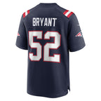 Kooe NE.Patriots #52 Marcus Bryant Navy Team Game Jersey
