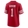 Kooe SF.49ers #1 Groom Scarlet Game Jersey