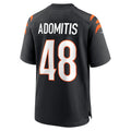 Kooe C.Bengals #48 Cal Adomitis Black Player Game Jersey
