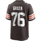 Kooe C.Browns #76 Lou Groza Brown Game Retired Player Jersey