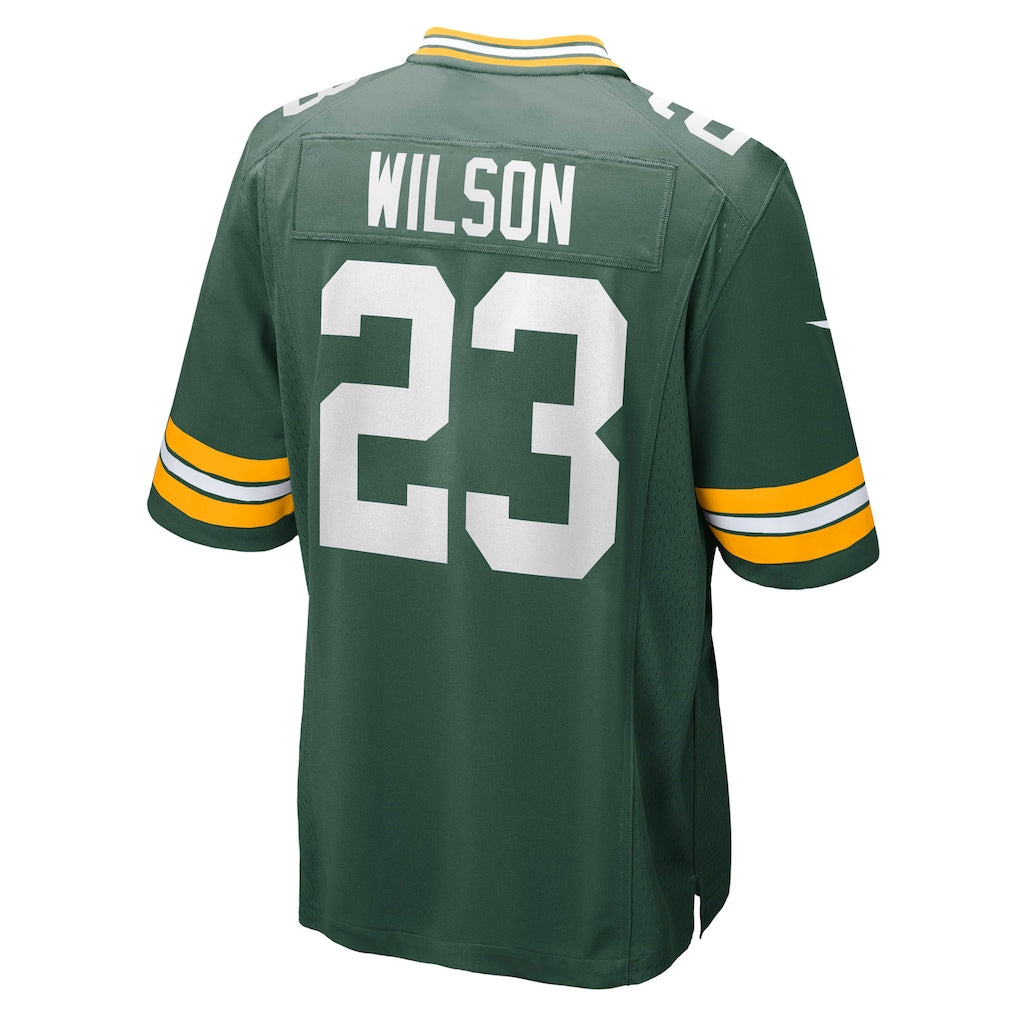 Kooe GB.Packers #23 Emanuel Wilson Green Team Game Jersey