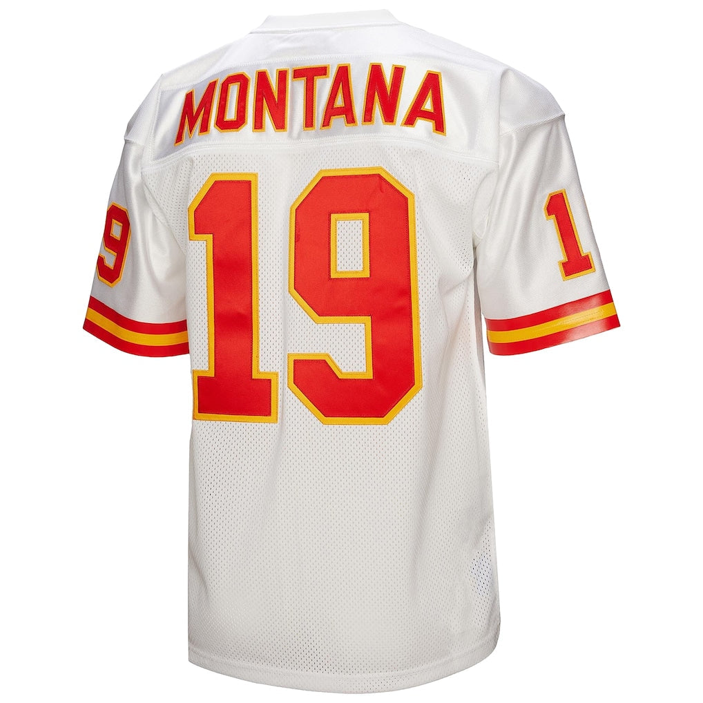 Kooe KC.Chiefs #19 Joe Montana 1994 Mitchell & Ness White Authentic Throwback Retired Player Jersey