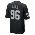 Kooe LV.Raiders #96 Jonah Laulu Black Team Game Jersey